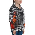 thumbnail image 3 of Kdxio Butterflies Optical Illusion Pattern Boys Athletic Unisex Boys Girls Hoodie with Pocket Sweatshirts-Small, 3 of 6