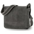 thumbnail image 1 of David King & Co 6111G Distressed North South Messenger- Grey, 1 of 1