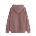 thumbnail image 3 of Lmnyox Basic Sweatshirts for Women Soft Comfy Long Sleeve Hoodies Oversized Fall Casual Pullover with Pocket, 3 of 4