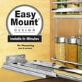 thumbnail image 2 of LYNK PROFESSIONAL Elite 6-1/4" Wide Double Pull Out Spice Rack Organizer for Cabinet, Slide Out Shelf, Chrome, 2 of 9