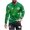 Green, variant on Honeeladyy Men's Christmas Blouse Tops 3D Funny Snowman Printed Round Neck Long Sleeve Pullover Ugly Christmas Santa Sweaters #Fg-Green-XXXXL