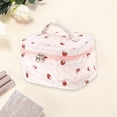 thumbnail image 3 of Unique Bargains 1 Pc Women Large Persimmon Makeup Bag for Travel Vacation Pink Polyester, 3 of 4