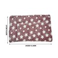 thumbnail image 3 of HongHeng Pets Bed Crate Pad Ultra Soft Pet Bed with Cute Star Print Washable Crate Mat for Medium Small s Reversible Fleece Crate Kennel Mat Bed Liner, 3 of 5