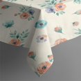 thumbnail image 3 of Pioneer Flower Floral Print Pattern Rectangle Tablecloth 60"x84", Waterproof Polyester Table Cloth, Wipeable Spillproof for Dining Camping Indoor Outdoor, 3 of 5