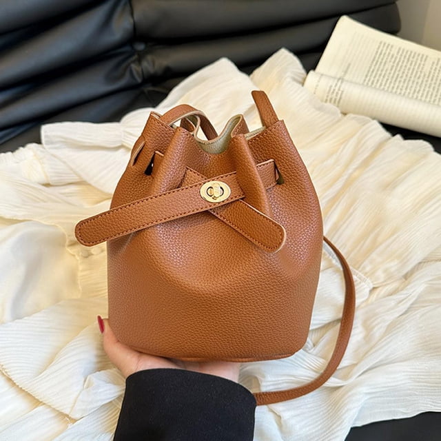 Wartleves Bolso pequeño tipo cubo, bolso sencillo, nuevo bolso de hombro para mujerπγ