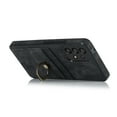 thumbnail image 6 of Nalacover for Samsung Galaxy A33 5G 6.4 inch Wallet Back Case,Luxury PU Leather Soft TPU Anti-Drop Shockproof Two Card Slots with Finger Ring Holder Kickstand Ultra Slim Phone Cover.Black, 6 of 16
