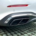 thumbnail image 4 of For - C-Class W206 C200 C260 C300 2022+ Car Tail Throat Exhaust Pipe Muffler Tip Cover ABS Shiny Bl, 4 of 5