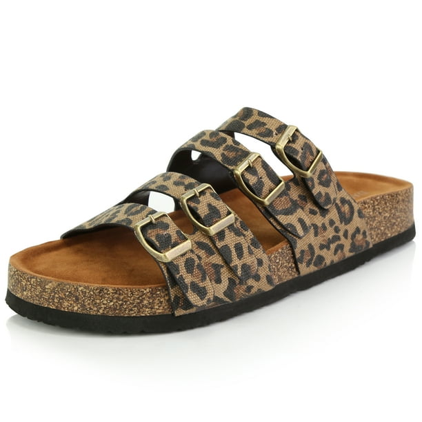 womens leopard print gladiator sandals