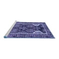 thumbnail image 2 of Ahgly Company Machine Washable Indoor Round Persian Blue Traditional Area Rugs, 7' Round, 2 of 4