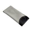 thumbnail image 2 of Upgraded Hanging Portable Glasses Case, Leather‑Patch Elastic Sunglass Pouch, Scratch‑Resistant, 3.54" x 6.97" Gray, 2 of 6