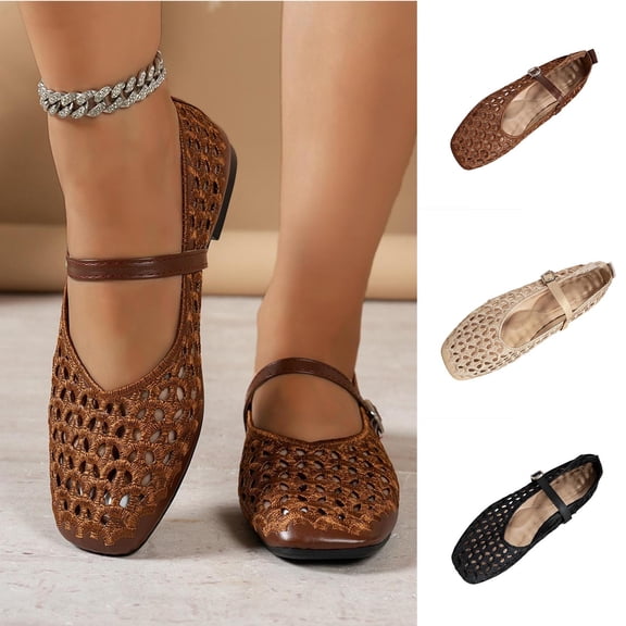 Taqqpue Women's Flats Shoes Women's Casual Versatile Solid Color Indoor And Outdoor Soft Soled Trendy Flat Shoes Loafer Shoes for Women