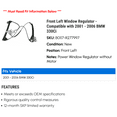thumbnail image 2 of Front Left Window Regulator - Compatible with 2001 - 2006 BMW 330Ci 2002 2003 2004 2005, 2 of 2