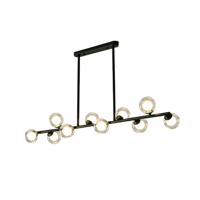 Lampara de techo estilo industrial Lámpara colgante barra molecular ilios innova 10 luces