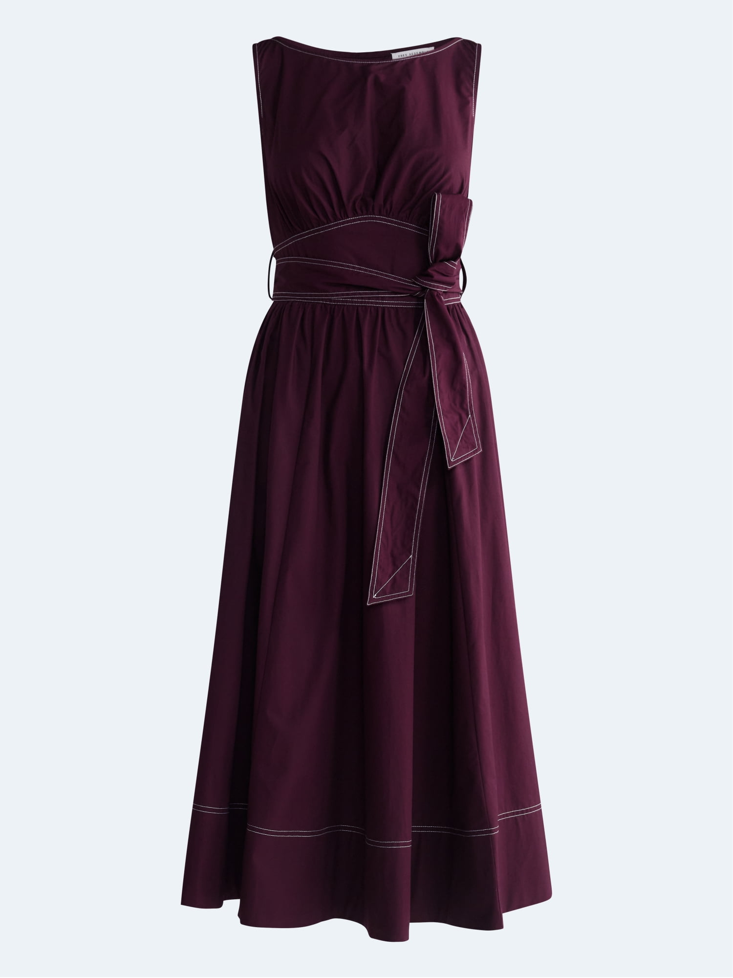 Free Assembly Women's Sleeveless Cotton Boatneck Maxi Dress, Sizes XS-XXL