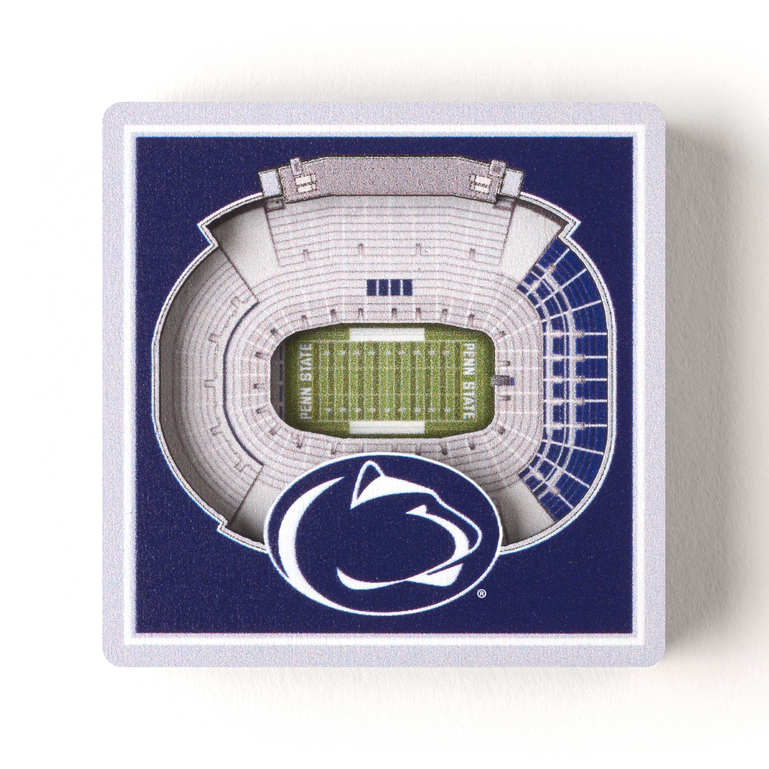 YouTheFan NCAA Penn State Nittany Lions 3D StadiumView Magnet