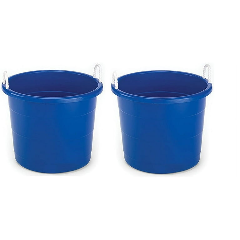 Mainstays Flexible Tub with Rope Handles - Blue - 17 Gal