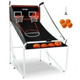 thumbnail image 1 of VEVOR Foldable Indoor Double Shot Basketball Arcade Game 2 Player 4 Balls, 1 of 9