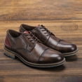 thumbnail image 4 of Zapatos de vestir retro para hombre, zapatos Derby, zapatos casuales para hombre, zapatos de cuero para hombre., 4 of 4