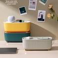 thumbnail image 4 of Modern Luxury Cable Organizer Box: New Design Plastic Desk Cable Management Solution for Power Cords & Headphone Wires, Compact Tidy Storage for Office/Home (Lemon Yellow & White), 4 of 4
