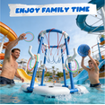 thumbnail image 3 of JoyStone 2-in-1 Floating Pool Basketball Hoops & Pool Ring Toss Game, Pool Basketball Toys with 3 Balls & 12 Rings, Inflatable Swimming Pool Toys for Toddlers, 3 of 8