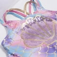 thumbnail image 4 of Godderr Toddler Girls Onesie Swimwear,Kids One Swimsuit Romper Rainbow Beach Sport One Swimsuit One Piece Bathing Suit for 3-7Y, 4 of 5
