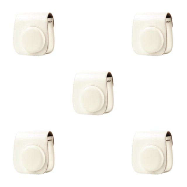 mmirethe Waterproof Camera Case Bag - Fit Shape Soft Lining No Loose Thread Portable Instant For Decorative White 5Set