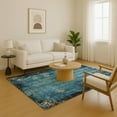 thumbnail image 7 of Addison Rugs Mayfield Premium Machine Washable Transitional Floral Blue Rectangle Rug, 9' x 12', 7 of 7