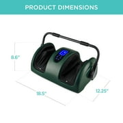 Best Choice Products Foot Massager Machine, Therapeutic Reflexology Massager w/ High-Intensity Rollers - Dark Green
