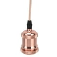 thumbnail image 3 of Portalámparas de Luz Colgante, Portalámparas Retro de Techo de Aluminio Colgante, Base de Lámpara de Decoración de Dormitorio Vintage Con Cable para E27 E26, 3 of 7