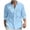 a-260Blue67, variant on Mens Solid Color Spread Collar Long Sleeve Button Down Waffle Knit Shirt With Relaxed Fit Breathable For Fathers Day Gift Summer Casual Wear Beach Vacation Soft Top
