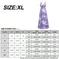 thumbnail image 2 of Womens Sexy Spaghetti Strap Deep V Neck Floral Boho Criss Cross Backless Chiffon Beach Party Long Maxi Dress, 2 of 7