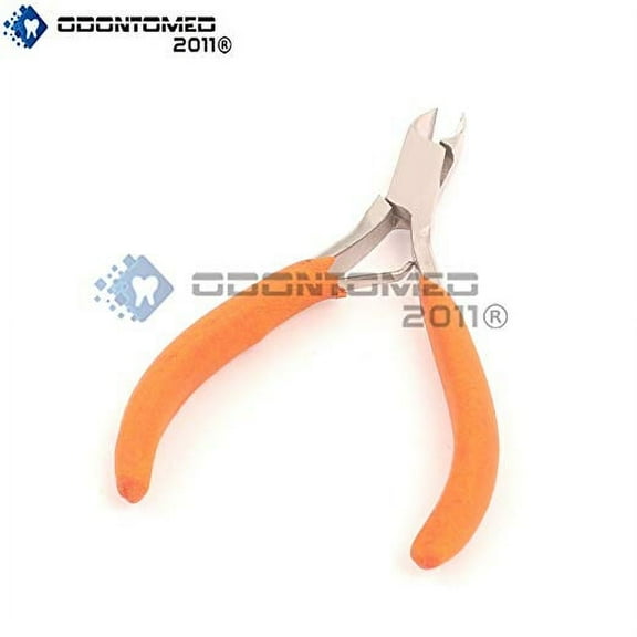 Odontomed2011® Comfort Grip Cuticle Nipper 4" Half Jaw Orange Color Grip Odm