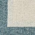 thumbnail image 3 of Surya Elena 96x96" Hand Tufted Round Modern Wool Rug in Teal Blue/Cream, 3 of 6