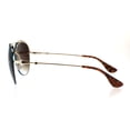 thumbnail image 3 of Womens Glitter Edge Trim Luxury Designer Rimless Pilots Sunglasses Gold Blue Brown, 3 of 4