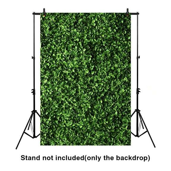 CCOCC 2026 New 5X7Ft Green Grass Wall Photography Backdrop for Wedding Or Party Celebrate Profession Photobooth