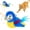Bule, variant on Lepawit Flapping Bird Cat Toy, Electric Chirping Bird Interactive Cat Toy for Indoor Cats - Bule