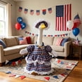 thumbnail image 5 of Nkmbld 4th of July Porch Goose Outfit, Lawn Goose Statue Patriotic Costume Clothing, Independence Day Porch Garden Geese Clothes for Patio Yard Decoration, 5 of 8