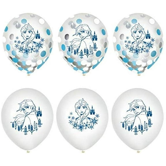 Amscan Frozen 2 Confetti-Filled Latex Balloons (6ct)
