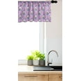 thumbnail image 2 of Ambesonne Unicorn Valance Pack of 2, Christmas Happy Animals Art, 42"X12", Lavender Turquoise White, 2 of 3