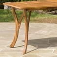 thumbnail image 6 of Harvey&nbsp;7 Piece Outdoor Acacia Dining Set with Cushions, Teak Finish, White, 6 of 9