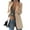 Khaki, variant on Gureui Women's Elegant Blazer Jacket Suit Casual Solid Color Long Sleeve Lapel Open Front Office Work Business Cardigan Coat Outwear