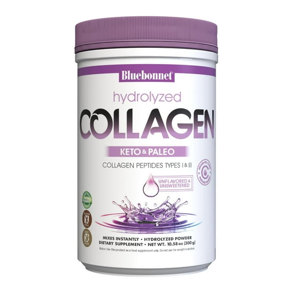 Bluebonnet Nutrition Collagen Powder for Hair, Skin, & Nails* - 25 Servings, Unflavored