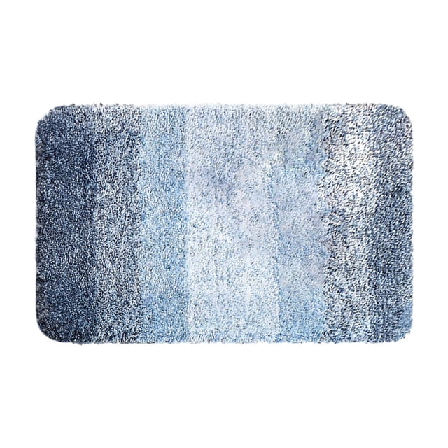 Ohufall Plush Flocking Non Slip Bath Mat Absorbent Rug For Bathroom Kitchen Living Room Bedroom Tub
