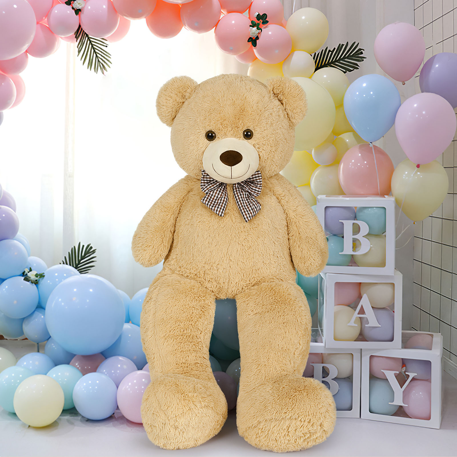 Morismos Giant Teddy Bear 47-Inch Brown Plush Toy photo 6