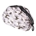 thumbnail image 2 of Mochilas de compras elegantes, plegables, reutilizables, ecológicas, bolsas de comestibles para compras, viajes, camuflaje gris, 2 of 10