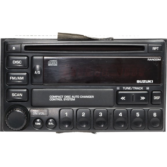 Restored 2002 Suzuki Aerio AM FM Stereo Receiver with Single-Disc CD Player 286-9431-01 (Refurbished)