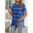 thumbnail image 3 of Womens Summer Short Sleeve Crew Neck T Shirts Loose Casual Tee Tops, 3 of 4