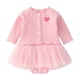 thumbnail image 2 of Ropa de bebé cárdigan de manga larga vestido de pedo ropa para niños falda de dos piezas multicolor Primavera Verano otoño, 2 of 5