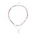 thumbnail image 2 of Collar de concha de concha de gargantilla de cadena larga colgante bohemio de moda para mujer - de material acero Fernando collar de doble capa, 2 of 8