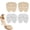 Beige+clear, variant on 4 Pairs Metatarsal Pads for Women, Non Slip Shoe Inserts for Forefoot Pain Relief, Ball of Foot Cushions for High Heels, Breathable Heel Inserts & Foot Pads for All Day Comfort (Beige+Black)